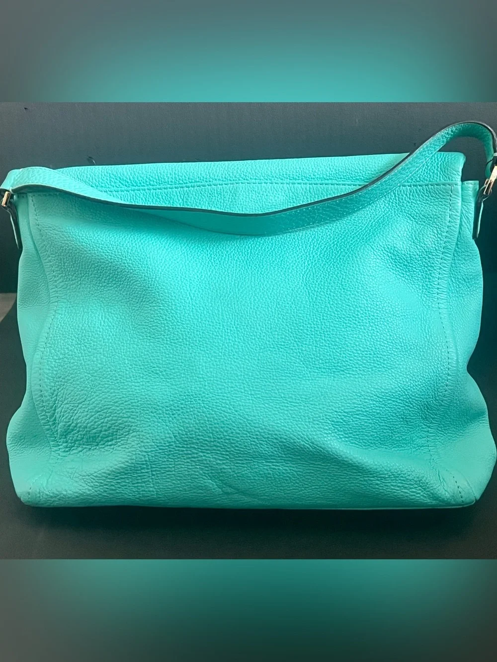 Kate Spade Cobble Hill Little Minka Turquoise Pebbled Leather Crossbody